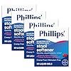 Phillips’ Stool Softener Liquid Gels, Gentle, Dependable Relief with Docusate Sodium, Cramp and Stimulant Free, Easy to Swallow Format, #1 Doctor Recommended Stool Softener Ingredient, 120ct (30ctx4)