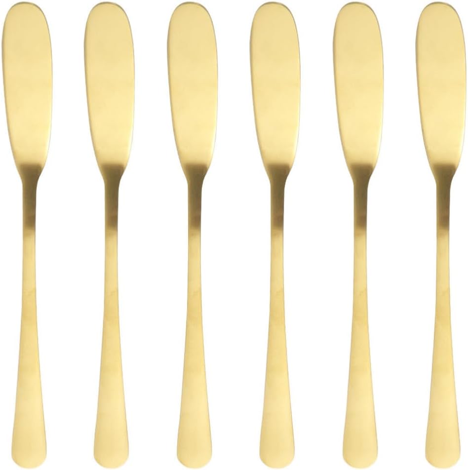 6pcs Butter Knives Stainless Steel for Cream and Cake