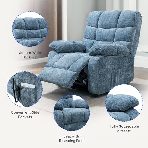 Sillón eléctrico reclinable para ancianos con masaje miniatura 5