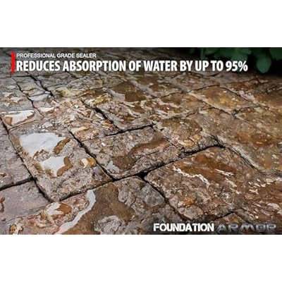 Armor SX5000 WB Water-Based Silane-Siloxane Sealer for Concrete, Brick, Pavers, Stone - Matte Concrete Sealer - 1 Gallon