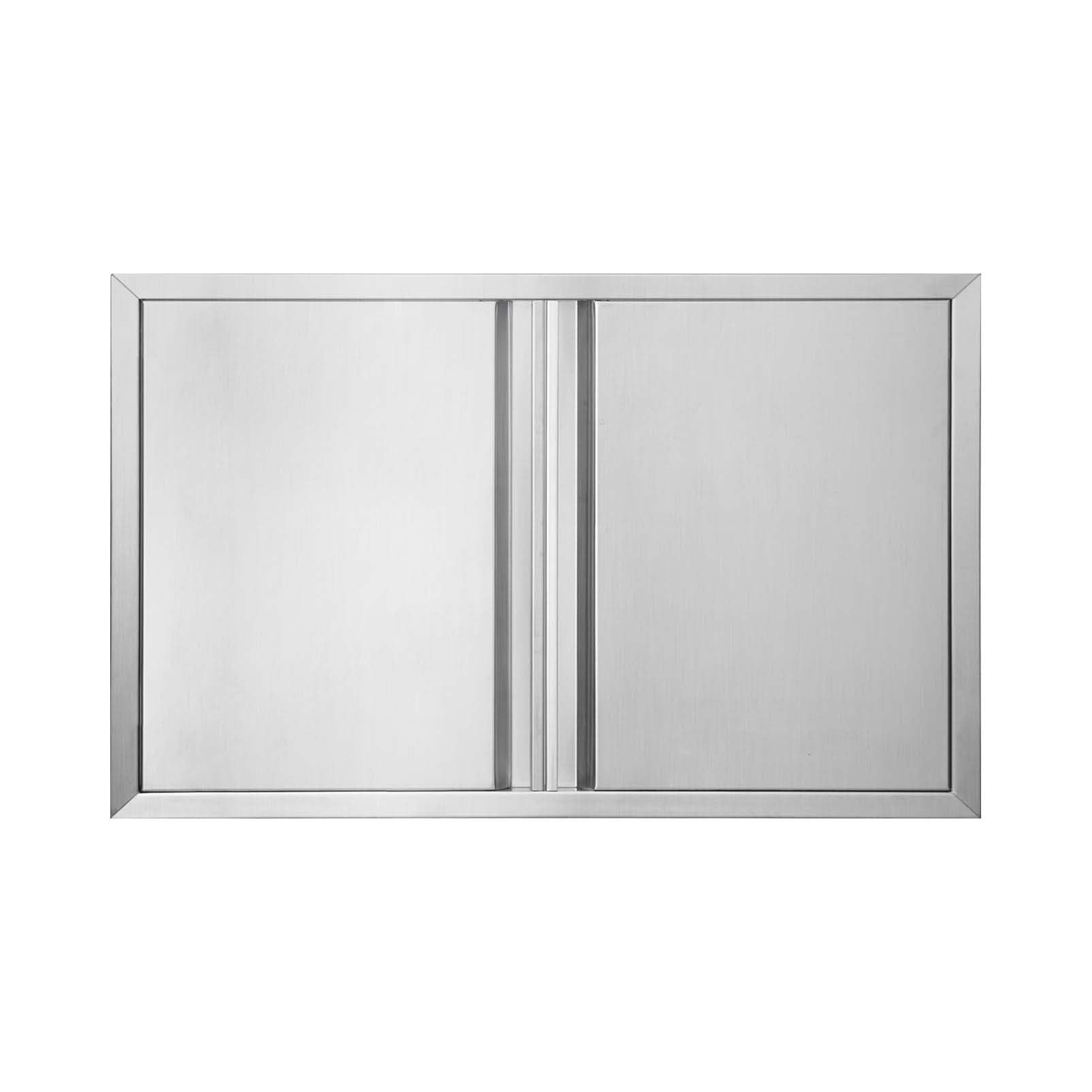 BI-DTOOL Outdoor Kitchen Double Doors 30" W X 21" H BBQ Access Door Thickened 304 Brushed Stainless Steel Doors for Indoor/Outdoor Kitchen Outdoor Cabinet Barbeque Grill or BBQ Island