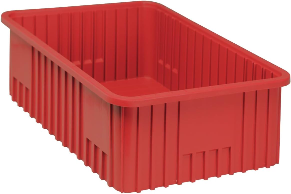 Quantum Storage DG93080 Dividable Grid Heavy Duty Part Organizer Bins - 22-1/2" x 17-1/2" x 8" - 3 Pack