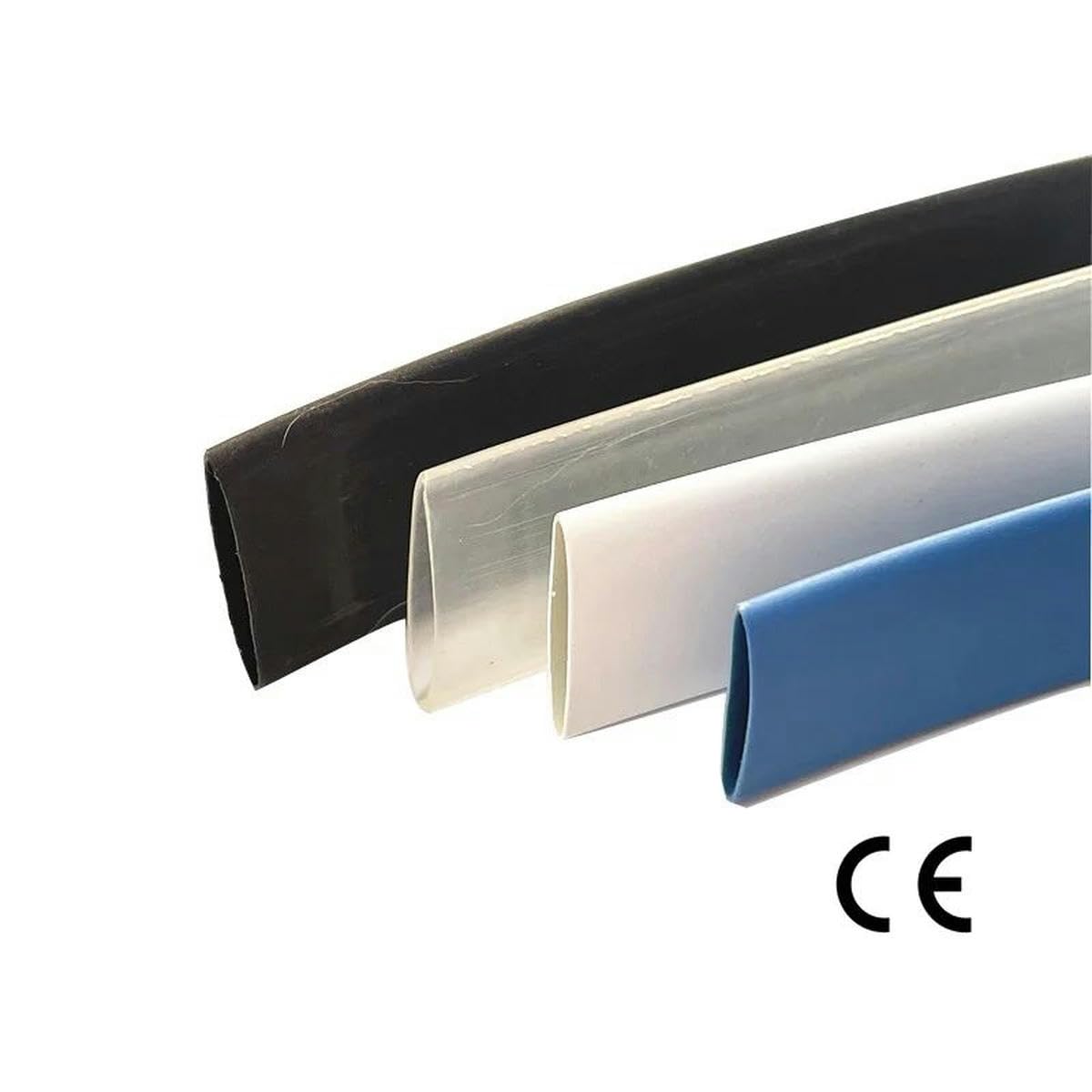 1 metr 2:1 przezroczysta czarna przezroczysta rura termokurczliwa rury termokurczliwe zestawy drutów sprzedają złącze tulei kablowej DIY naprawa-120mm-1 metr