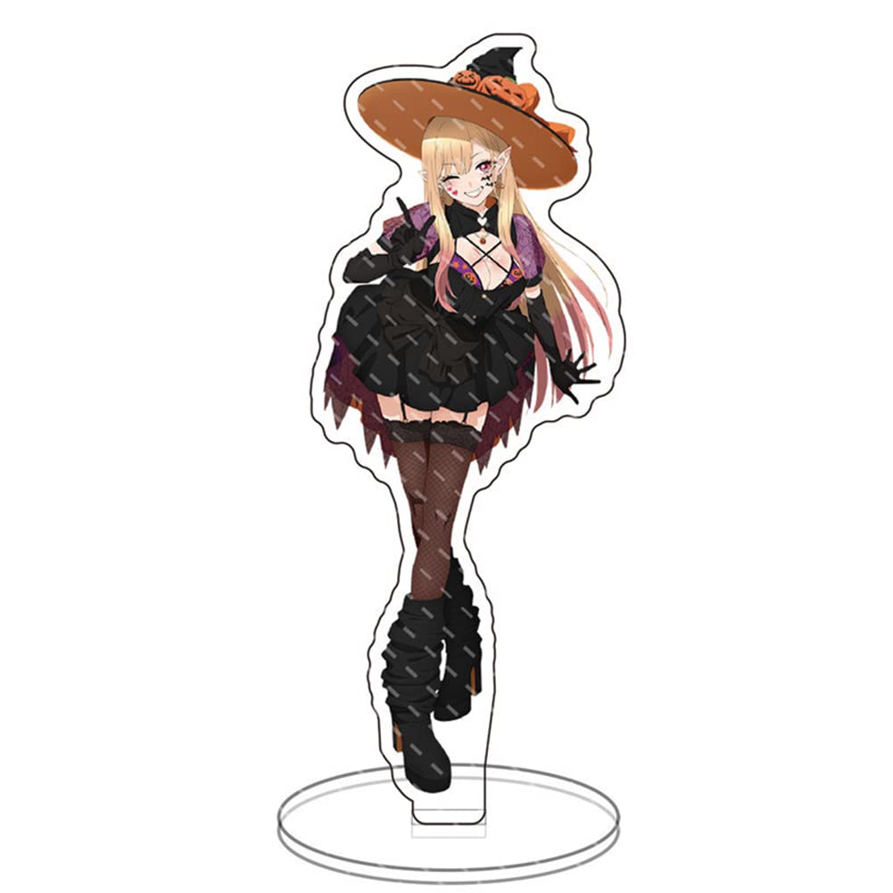 Xinchangda My Dress-Up Darling Acrylic Standing Figure Anime Kitagawa Marin/Gojō Wakana Double-Sided Stand Model Miniature Action Figure Desktop Decoration 15cm