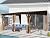 Domi 12x16FT Lean to Gazebo, Hardtop Wall Mounted Gazebo with Sloping Galvanized Steel Roof, Aluminum Frame, Drainage System, Curtains and Netting, for Patio, Deck, Garden, Backyard
