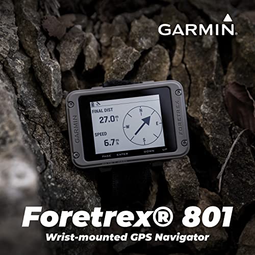 Image of Garmin Foretrex 801 Wrist-Mounted GPS Navigator with Tactical Features, No Strap with Wearable4U E-Bank Bundle