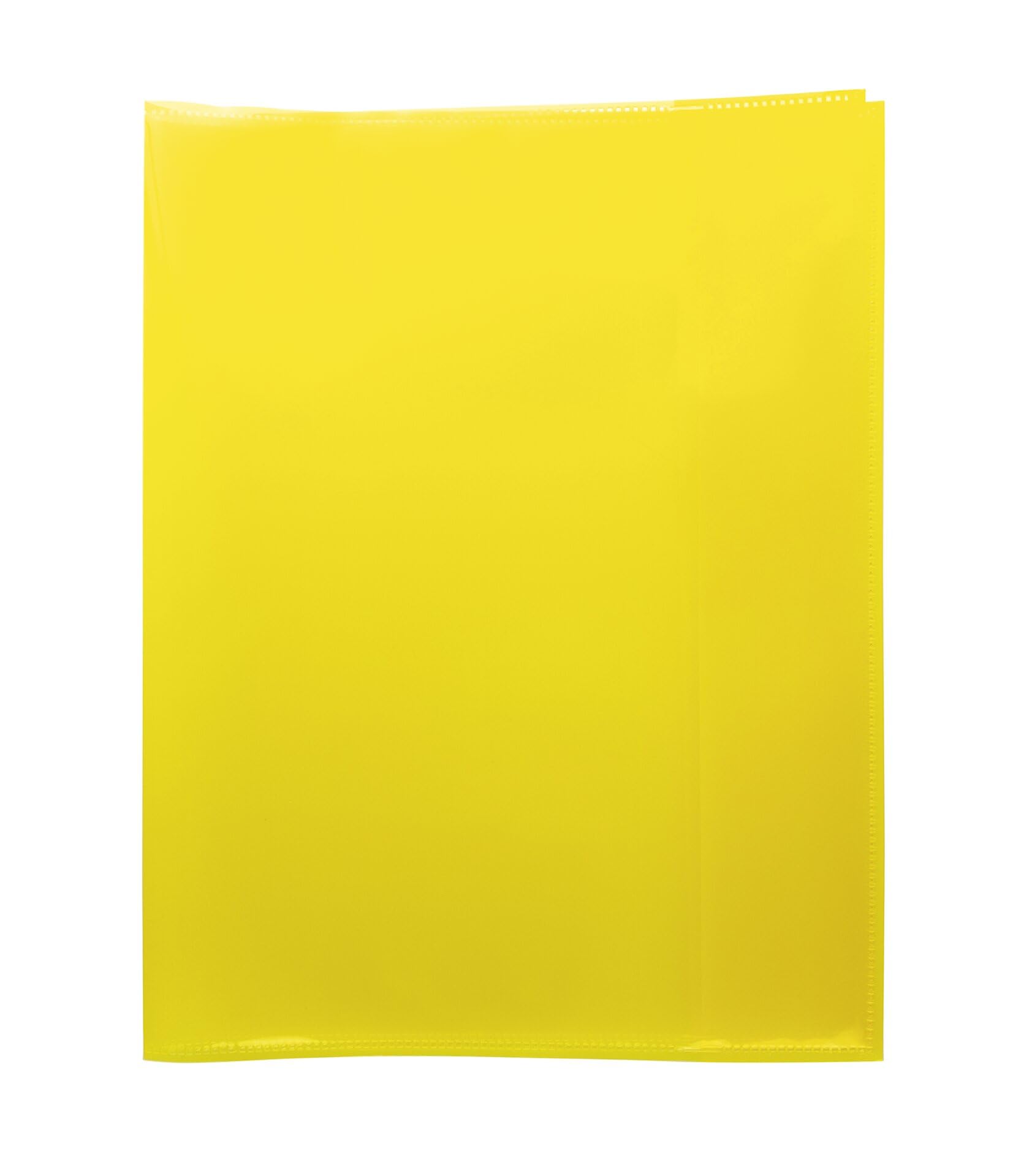 HERMA 19623 Quart Transparent Yellow Notebook Covers Made of Durable, Wipe-Clean and Extra Thick Polypropylene Film, Transparent Notebook Cover Set for School Notebooks, Coloured