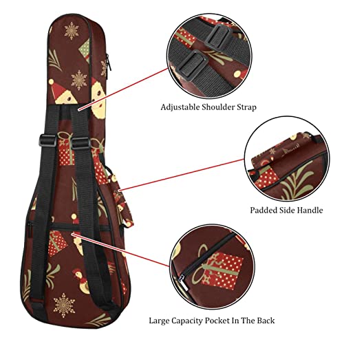 Sac pour ukulélé de Noël Père Noël coq ours housse pour ukulélé soprano ténor concert 68,4 cm 10 mm d’épaisseur doux… - Les Beatles, Paul McCartney, John Lennon, RIngo Starr, George Harrison Sac pour ukulélé de Noël Père Noël coq ours housse pour ukulélé soprano ténor concert 68,4 cm 10 mm d'épaisseur doux… – Image 4