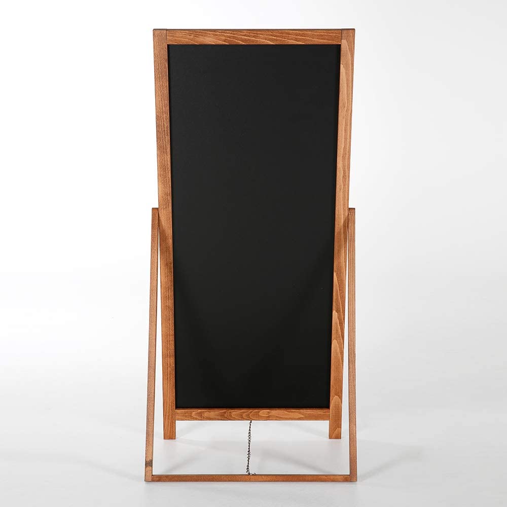cabde madera vintage para clientes Escaparate de madera | Escaparate publicitario con carteles de madera maciza de haya certificada | Superficie de escritura 44 x 102 cm