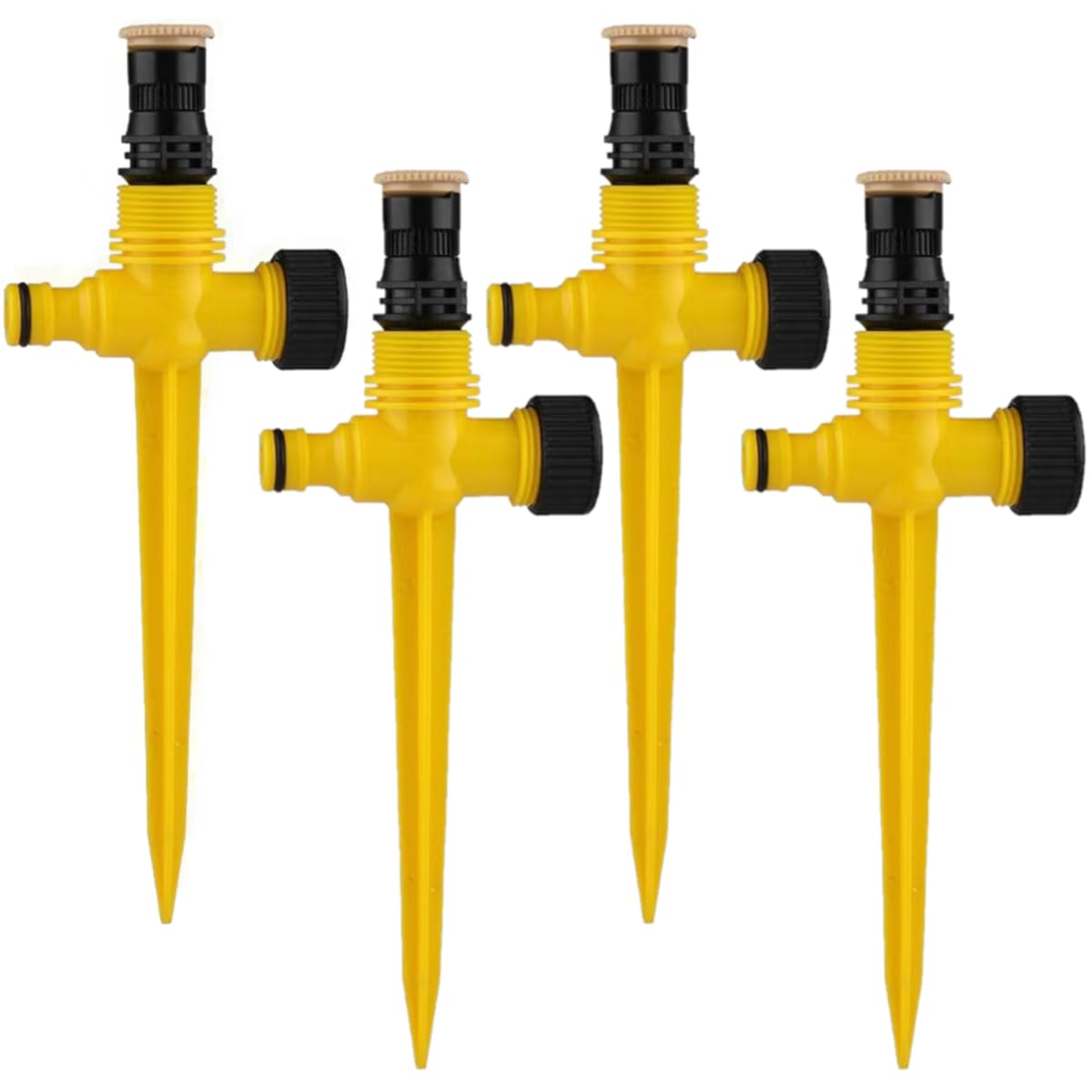 4 Pack Garden Lawn Sprinklers, 360 Degree Rotating Water Sprinkler System Garden Irrigation Sprinklers for Outdoor Garden Yard Lawn