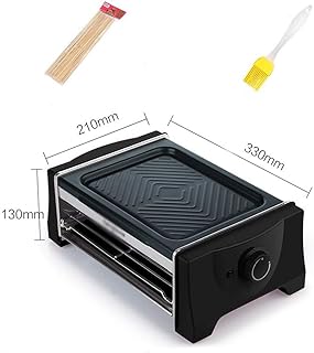 review zaizai Electric Barbecue Grill Smokeless Grill Electric Pan Portable Grill Machine, Family BBQ Indoor Grill Rack,Adjustable Temperature