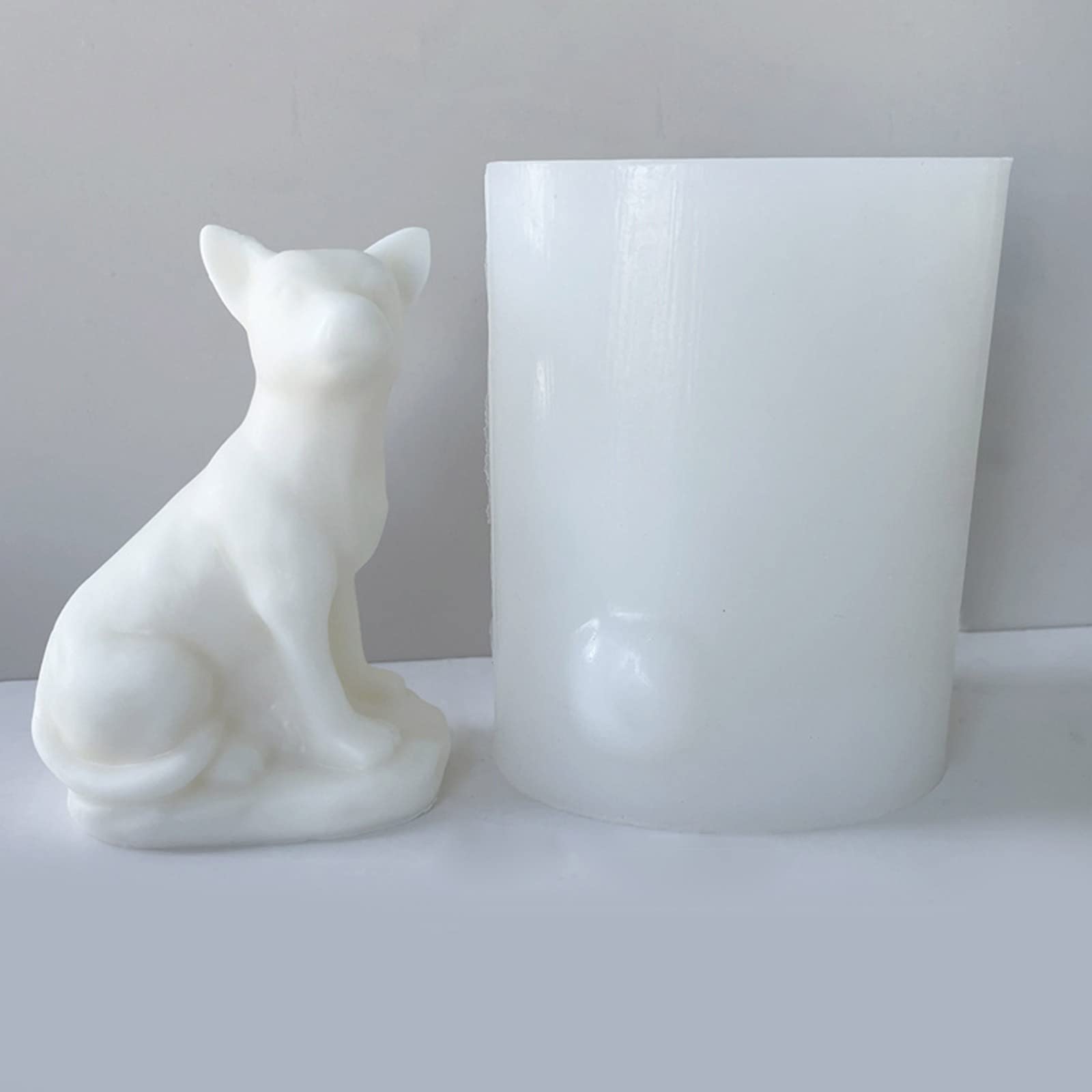 Moule en silicone 3D pour bougies en forme de petit chien - Fournitures de fabrication de savon