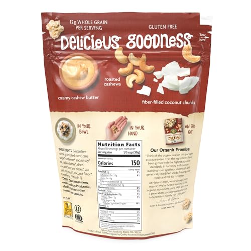 Nature'S Path Organic Coconut Cashew Gluten Free Granola 11Oz Pouch thumb #3