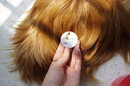 Alacos Short Fashion Spiky Layered Anime Cosplay Wig Light Brown Women Mens Boys Male Short Straight Party Costume Dress Synthetic Wig #TOP5