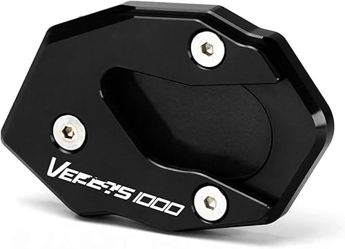 RSFIL Motorcycle Kickstand Side Stand Extension Pad Enlarger for Kawasaki for VERSYS 1000 SE for Versys 1000SE 2019 2021 2023 (Color Black)