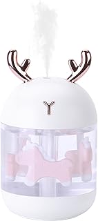 Mini Humidificateur D'air,Portable Humidificateur d’AirMaison,humidificateur d'air bébé,Arrêt Automatique Sans Eau de L'humidificateur de Bureau USB pour la Maisonla Chambre à Coucherle Bureau (Blanc)