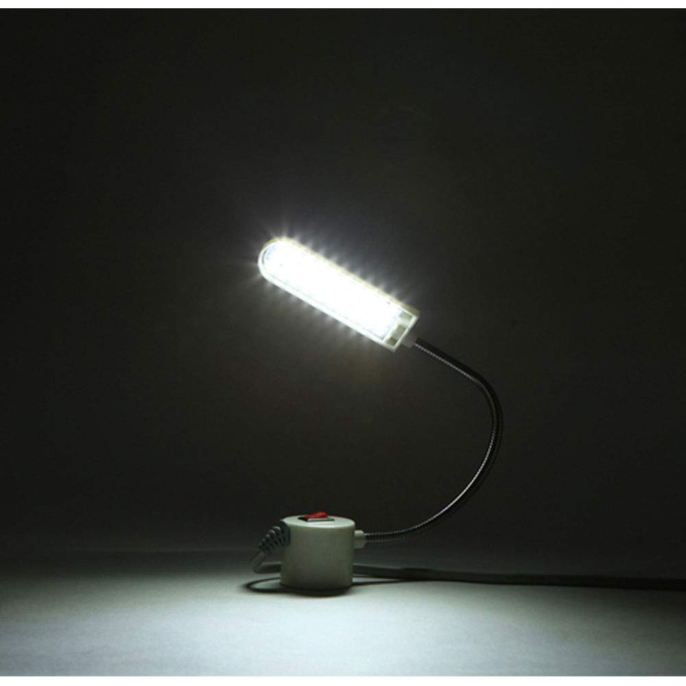 Magnetyczna Lampa do Maszyn do Szycia z Łabędzią Szyją - 30 LED Oświetlenie Robocze Uniwersalne (Klasa Energii F)