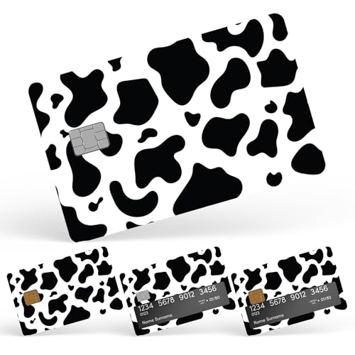 Cow Print Credit Card Skin Debit Card Stickers for Key, Debit, Credit, Bank Card 4PCS Card Skin for Adults, 000496c