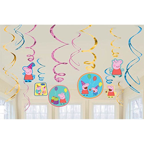 Peppa Pig Swirl 671499 kit de décoration de plafond pour chambre et fête