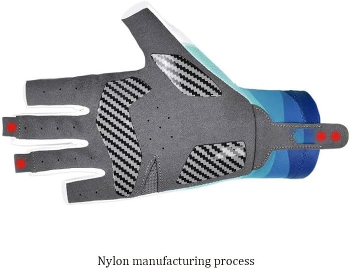 Outdoor Cycling Missing Finger Nylon Gloves Silicone Anti-Slip Fitness Dumbbell Weightlifting