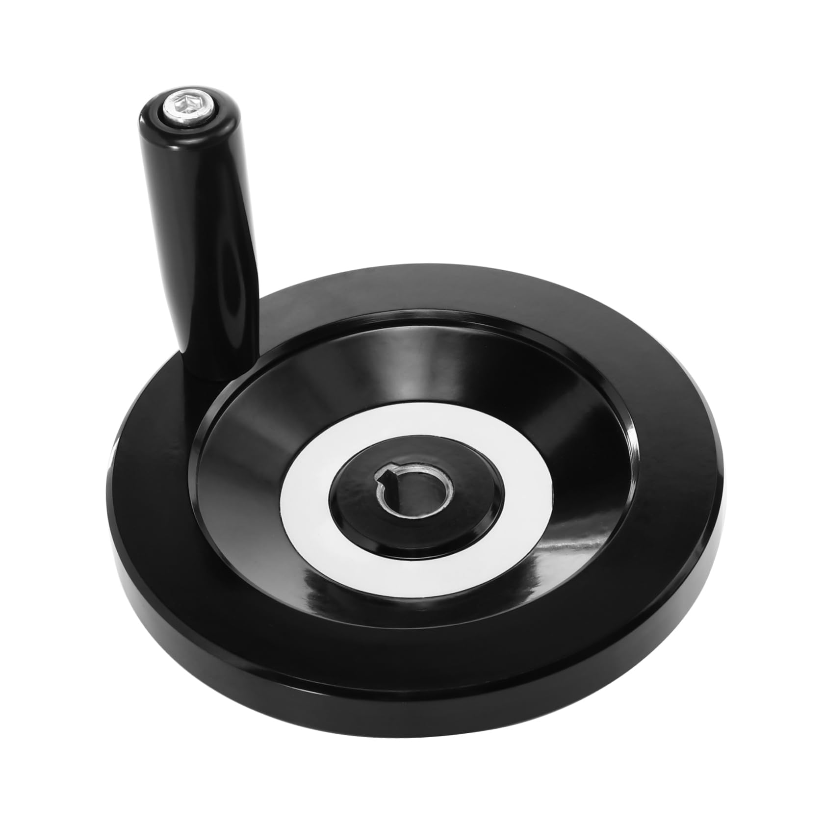 KICHOUSE High Gloss Hand Wheel Bakelite Shaking Wheel Handwheel Disassemble Hand Wheel Parts Black