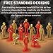 U. S. Toy Heroic Firefighter Figures, Fireman Figurines for Pretend Play, Party Favors, Cake Toppers, Birthday Gifts, & More – 12-Pack, 3 Years & Older