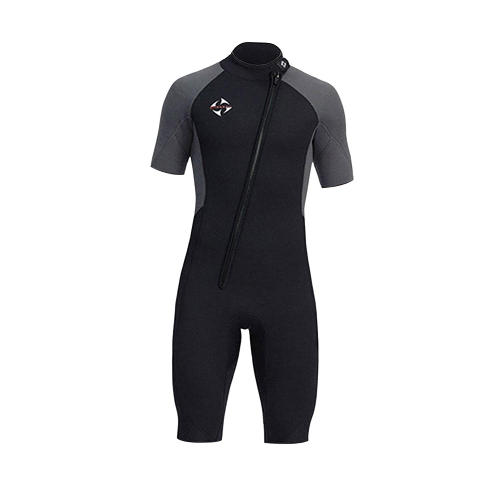 ujeavette UJEAVETTE® 3Mm Neoprene Men Wetsuit Diving Suit Swimsuit for Swimming Water Sports Gray XXXL-picture-16