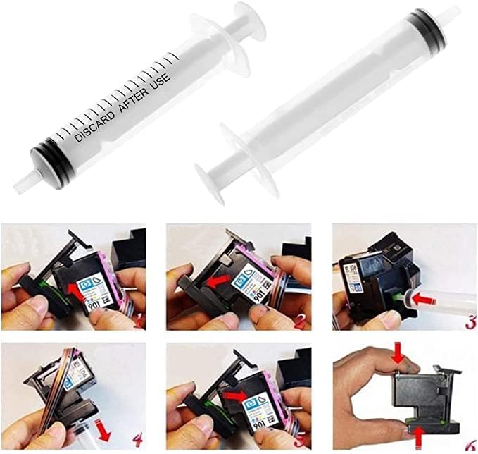 Image of ANG Suction Tools | Removes Residue Ink Before Refilling Cartridges | Eliminates Air After Refilling