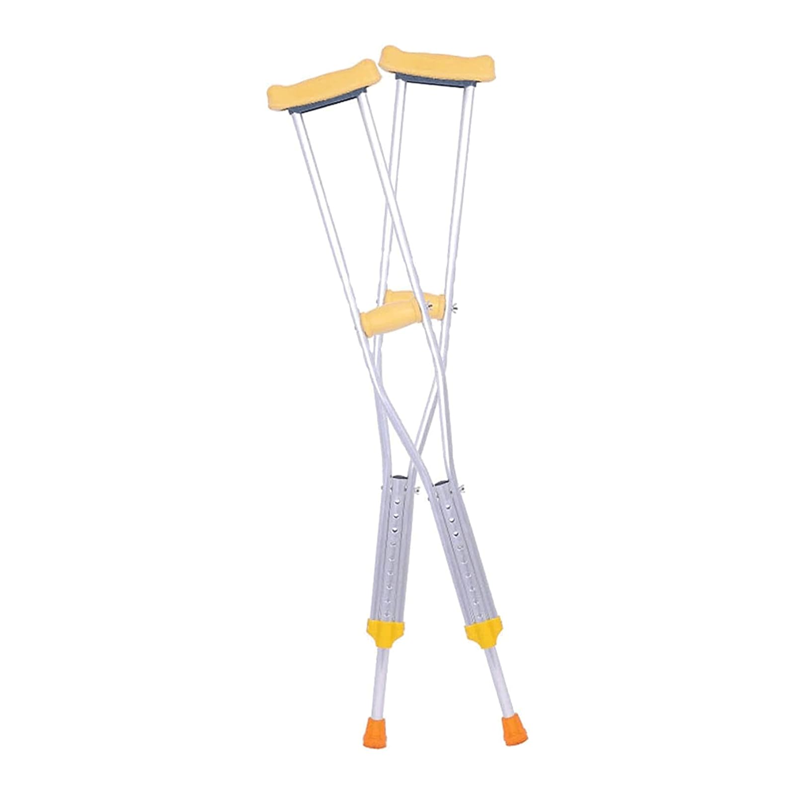 SAAKO Seguridad Muletas Muletas universales para niños y Adultos, Bastones de Aluminio con rodamiento de Carga de 200kg, Bastones para Caminar, bastón para Caminar, muleta Ajustable en Altura Cómodo