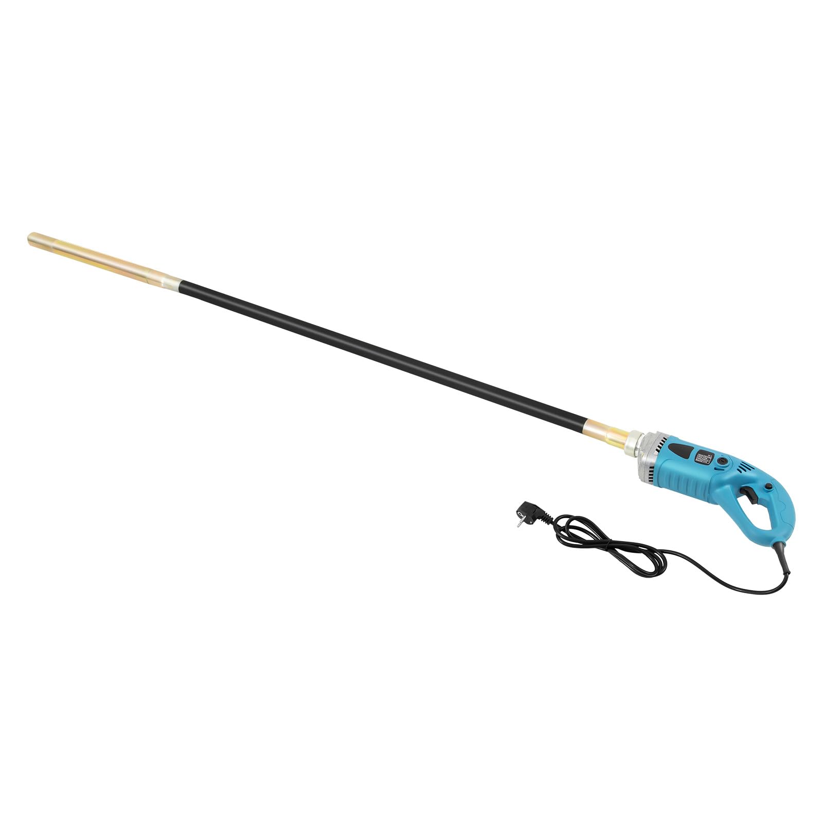 vibratore elettrico per calcestruzzo, 1300 W, 4300 giri/min, compressore per calcestruzzo, 3,5 cm, diametro onde vibranti, lunghezza 1,5 m