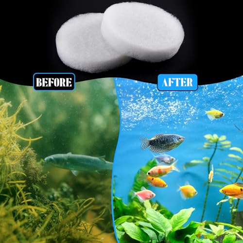 Image of Tranqun 1 Pcs Fine Filter Water Polishing Pad Compatible with Fluval Fx4, Fx5, Fx6 7 x 7 x 1.38 Inches White Filter Media Canister Aquarium Water Polishing Pads