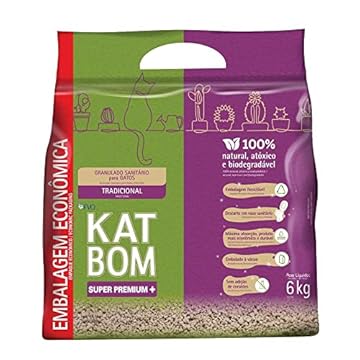 Areia Higiênica Katbom Para Gatos Granulado Tradicional – 6kg