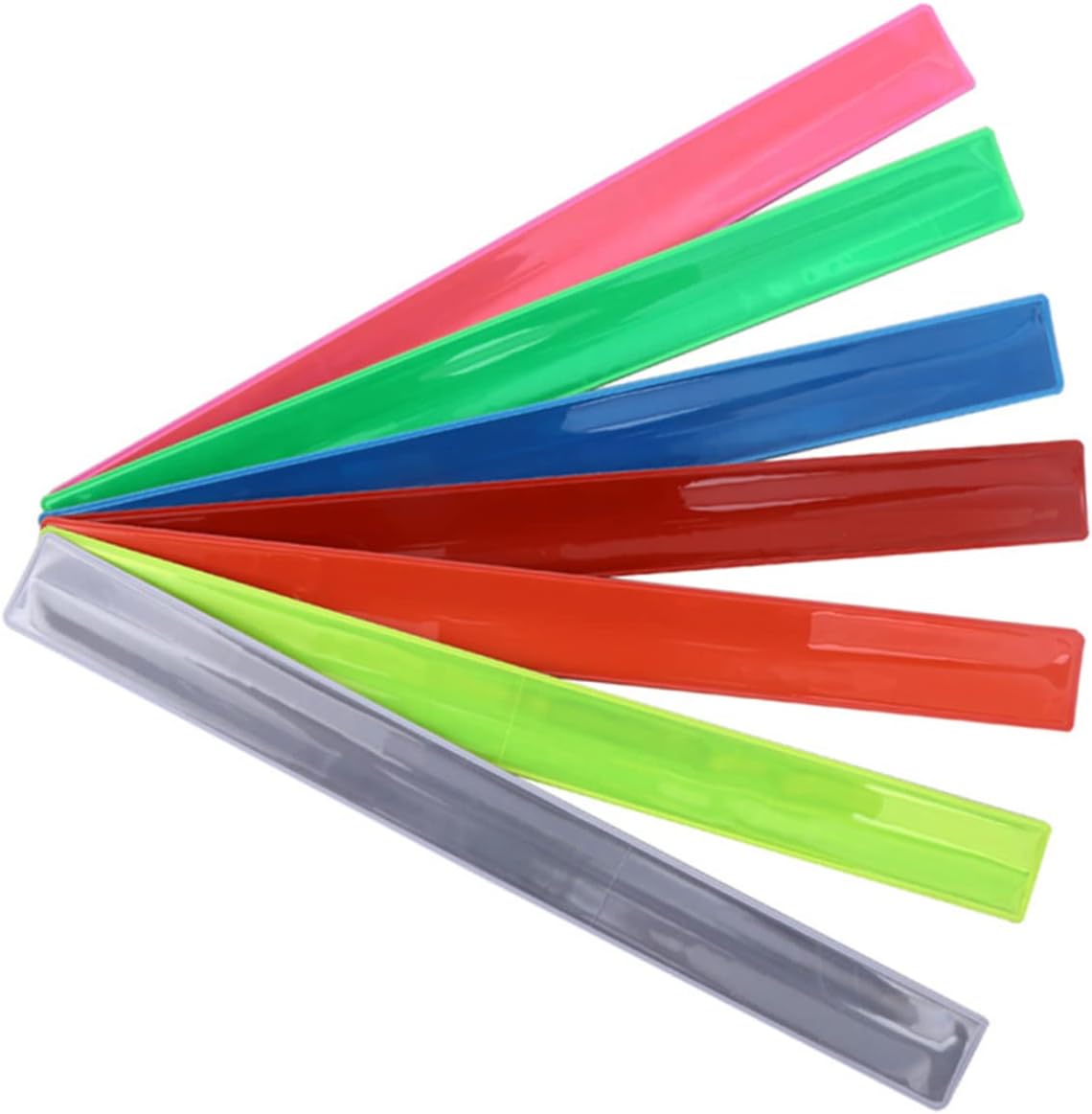 UPKOCH 21pcs Luminous Slap Bracelet Glow Dark Wrist Bands for Boys and Girls for Party Favors Birthdays and Events Pvc Material Random Colors