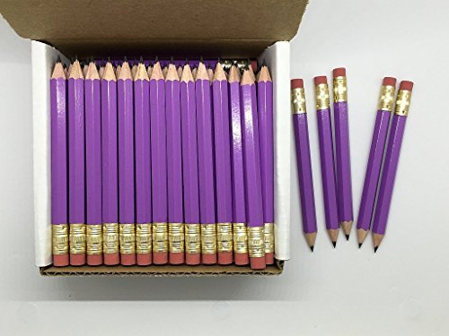 Lápices Grafito Hexagonal Half con Borrador Lilac Pack 48 miniatura 2