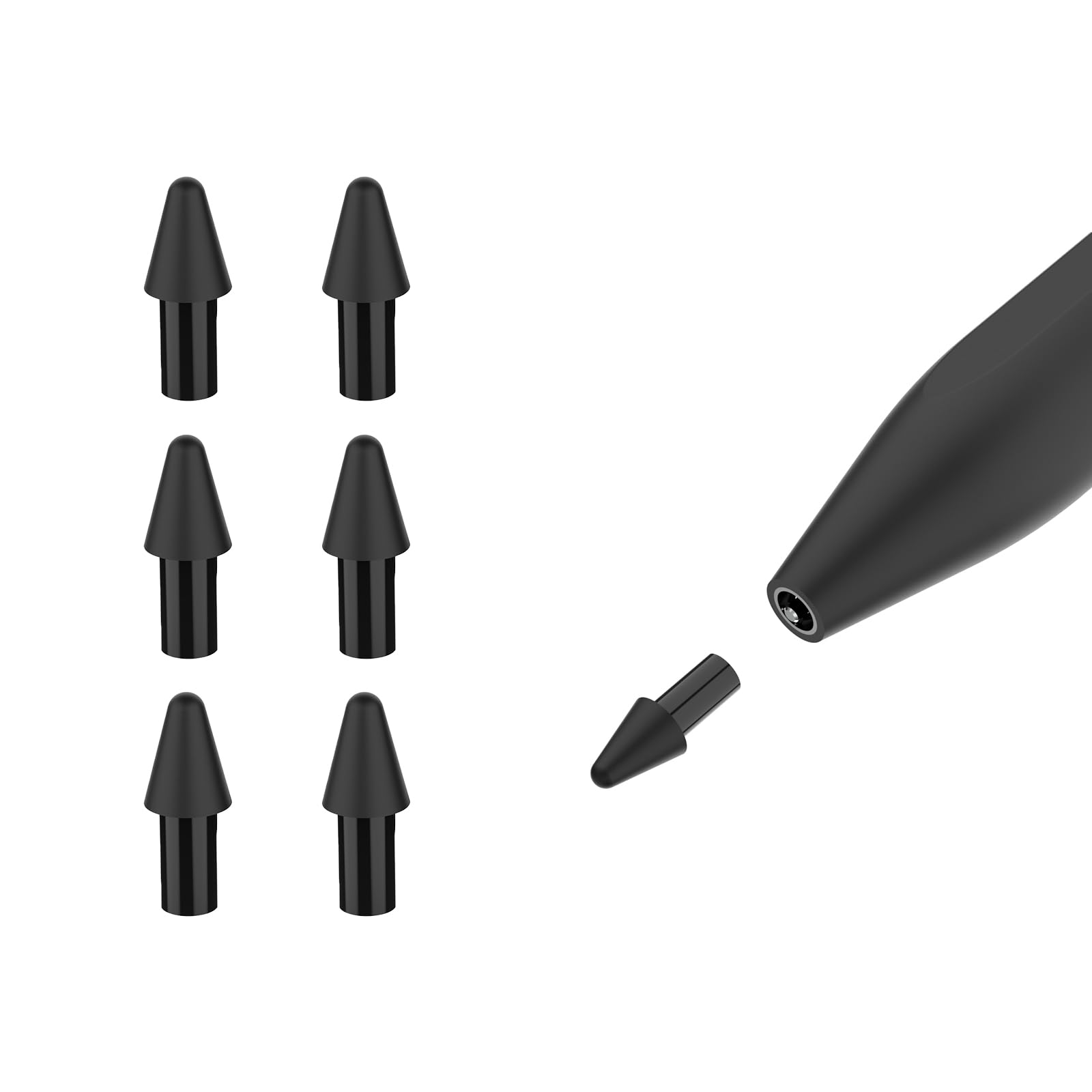 6 Pcs Marker Pen Tips for Remarkable Paper Pro nips, Durable Stylus Pen Replacement Nibs with Removal Tool, Marker Pro Nibs for Precise Writing & Sketching