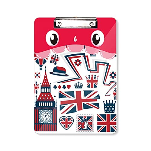 Bloc-notes A4 Angleterre dossier tête plate pour écrire facilement debout sans table ni support