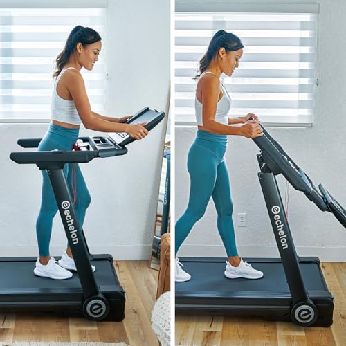 Echelon Stride-6 Smart Foldable Treadmill with 10" HD Touchscreen 3.0 CHP Motor 12 Incline Levels Quiet Folding Running Machine for Home Gym Fitness - Image 5