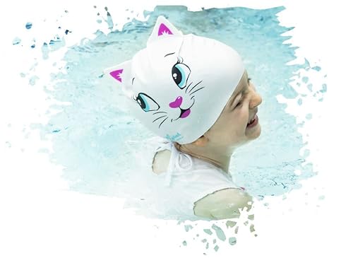 Kit Natação Speedo Óculos Baloo + Touca Divertida Silicone Infantil 2 a 6 anos (óculos rosa/touca ca