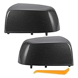 [Contenu de l'emballage] 1 Ensemble de couvercles de miroir de rétroviseur de porte (côté conducteur et côté passager)