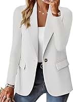 Jaqueta casual de escritório de manga comprida com design personalizado, blazer feminino de botão único, terno macio, uso diário
