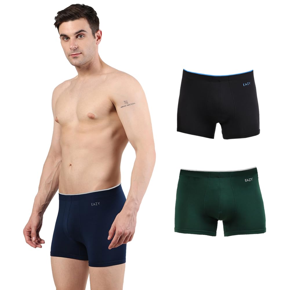 Eazy Fine Line Luxury Fit Trunks for Men's (Pack of 3)