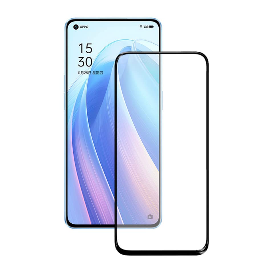 Image of Tempered Glass Screen Protector Compatible For Oppo RENO 7 PRO with Edge-to-Edge Protector and with Easy Installation Kit