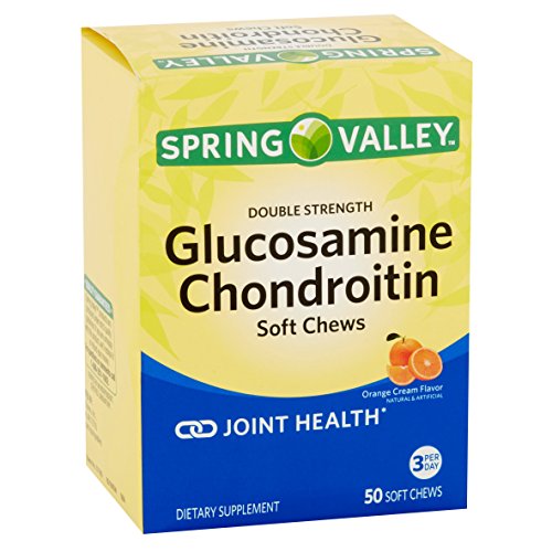 Spring Valley Glucosamine Chondroitin Orange Cream flavor 50 Soft Chews Spring Valley Glucosamine Chondroitin Orange Cream flavor 50 Soft Chews
