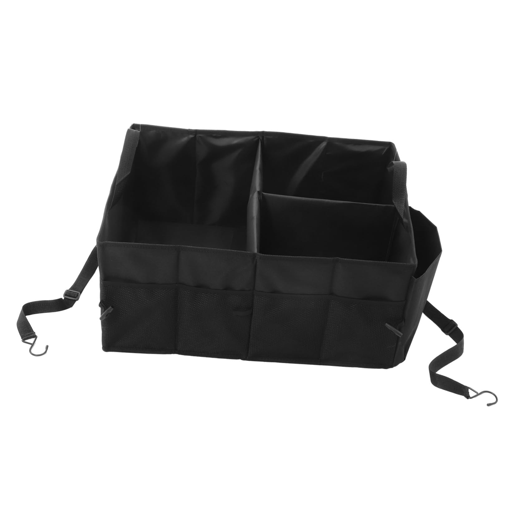 Organizer Baule Auto Multi-scomparto in Poliestere Maniglie Rinforzate e Scomparti Divisi per Riporre Bagagli e Organizzatore Veicolo