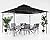 ABCCANOPY Gazebos for Patios 10x12 - Outdoor Steel Frame Gazebo for Lawn Backyard Garden Deck (Black)