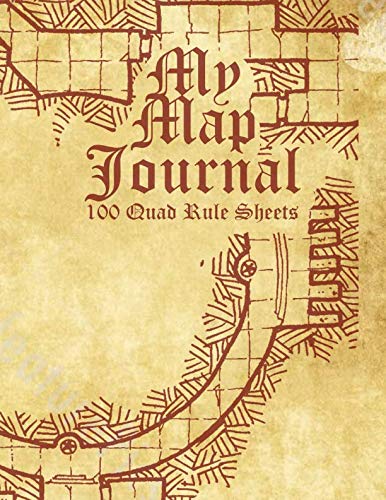 My Map Journal: 100 Quad ruled sheets