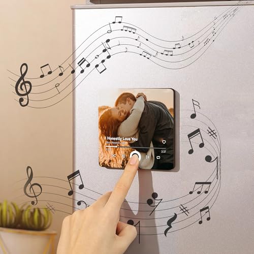 Imán decorativo personalizado placa musical cuadrada miniatura 3