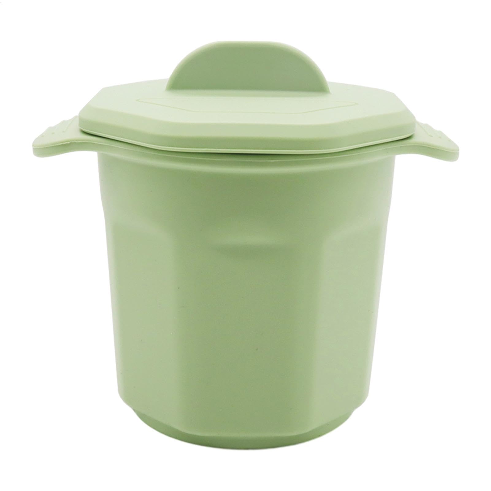Grease Container for Kitchen Strainer, Handle, Lid, Portable, Fat