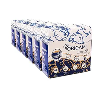 Origami 2 Ply Tissue Paper Napkins for Dining Table - Pack of 6 (50 Pulls Per Pack, 300 Sheets)