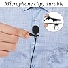24 Pieces Lapel Microphone Clips Replacement Kit, Mic Clip, 6 Pieces Lavalier Microphone Metal Tie Clips, 6 Piece Plastic Lavalier Wire Clip and 12 Piece Windscreen Foam Cover #2
